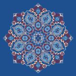 Confetti Gonca Göbekli Cami Halısı Mavi